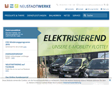 Tablet Screenshot of neustadtwerke.de